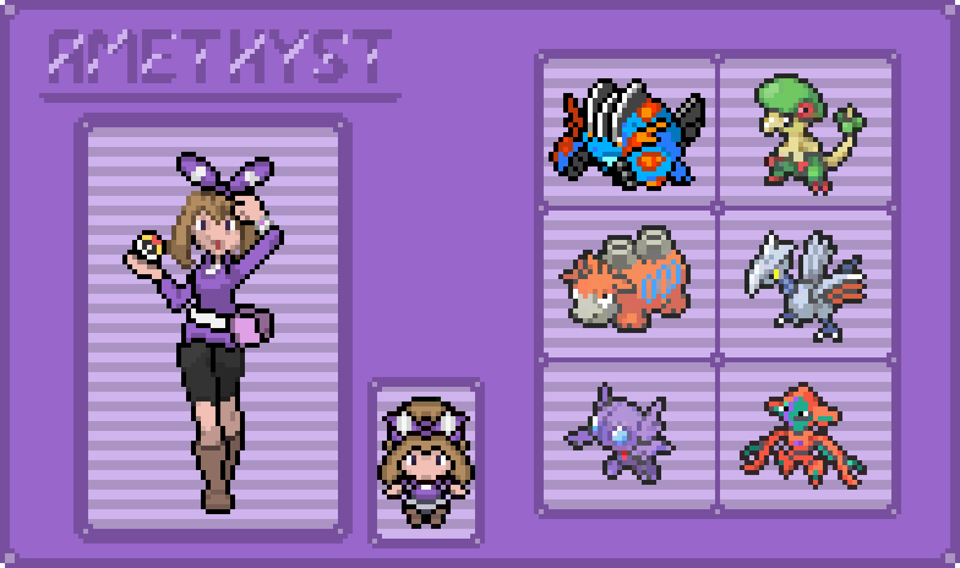 pokemon Amethyst sprite + team + mega