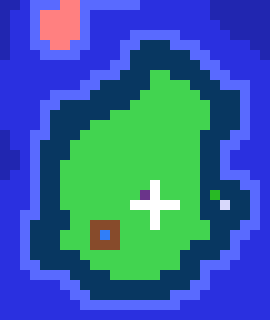 [9ce148] *Dell has spawned on the same island as everyone else: specifically at the white plus sign. to the immediate right is Jimmy and John, down and left is EV (who is currently AFK i think)*