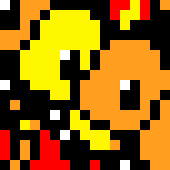 [acbc50] the shiny charmander is stuck in the group of the charmander army