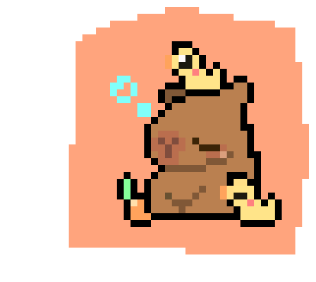 [284f5b] sleeping Capybara