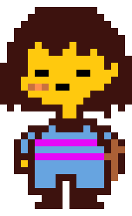 [bfd627] frisk with bandage and stick