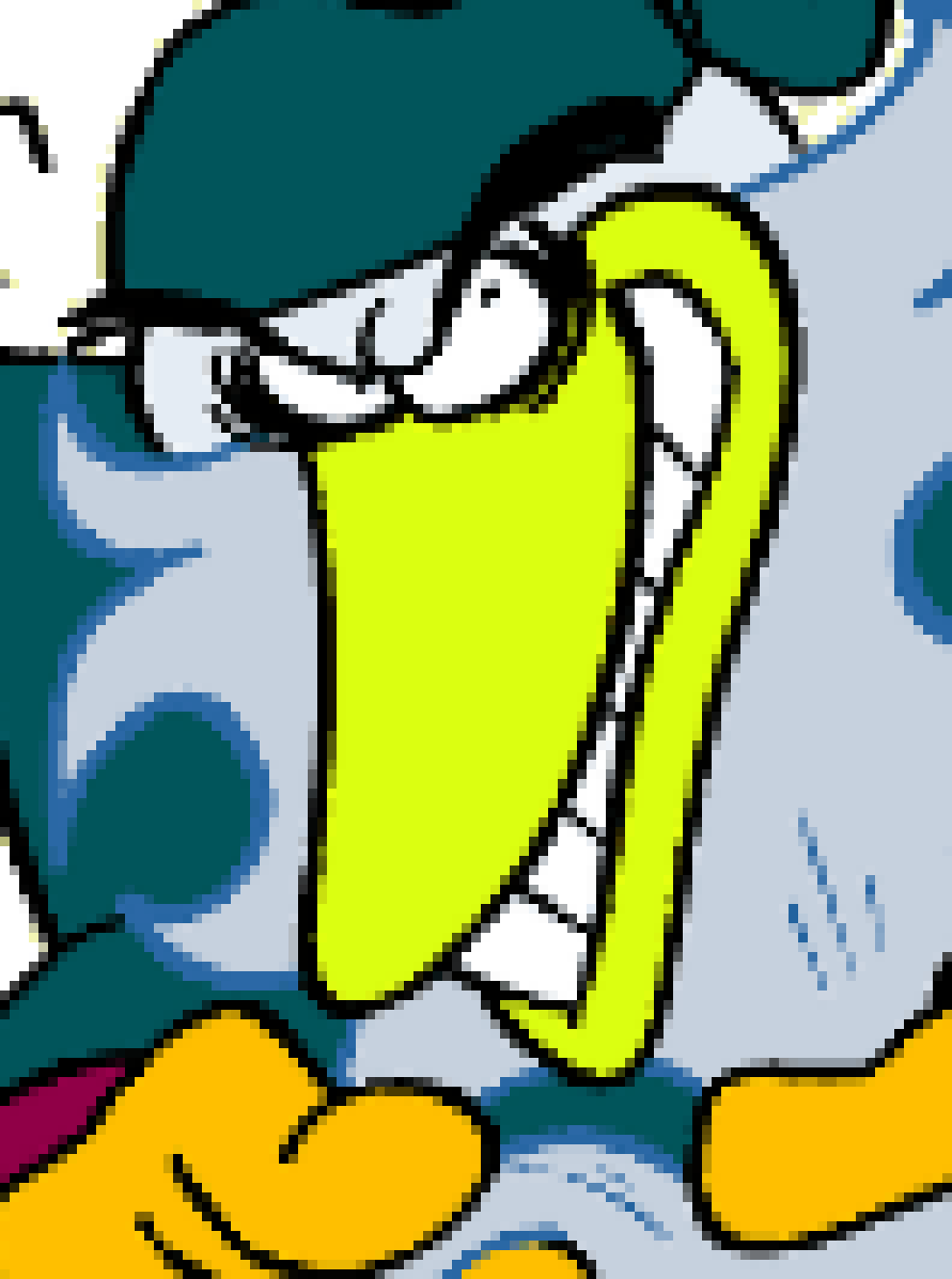 [e68562] thinks about raising hand only to realize the ones i could pull on a whim i didn't even write or draw