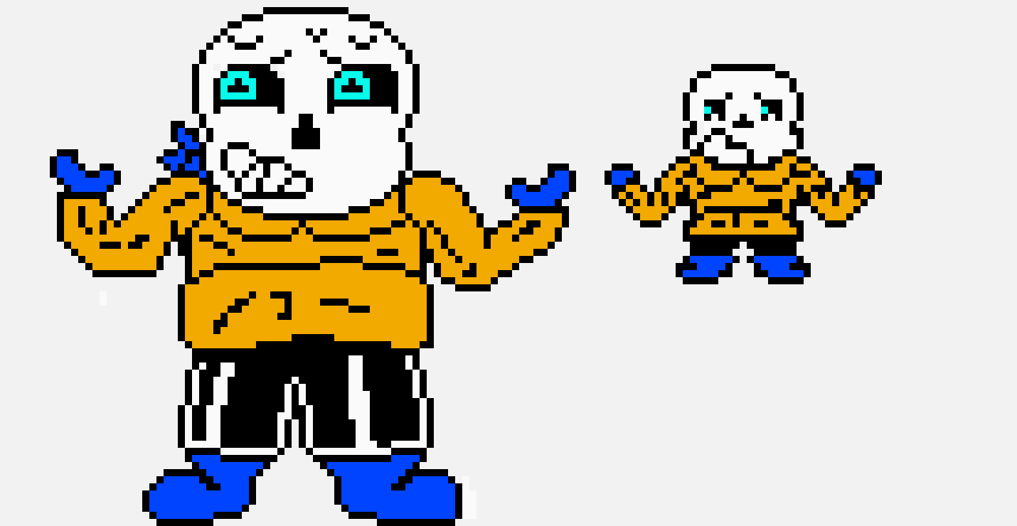 my fanmade underswap sans sprite distrust(isaac)