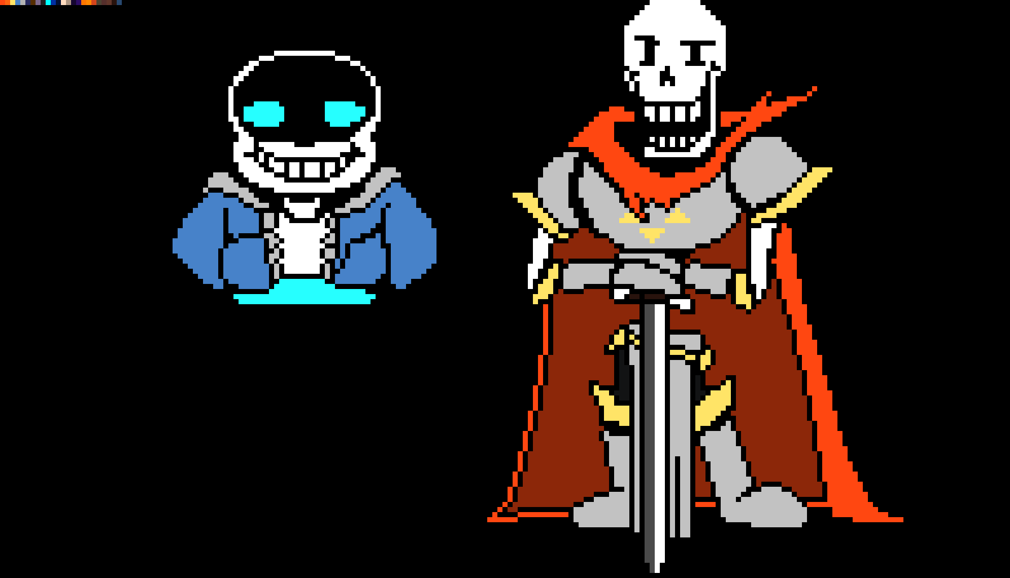 [f52639] No Mercy/Royal Guard Papyrus Sprite.
