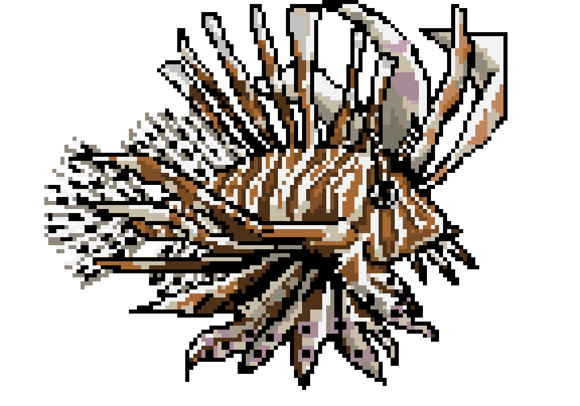 [88ff7b] red lionfish