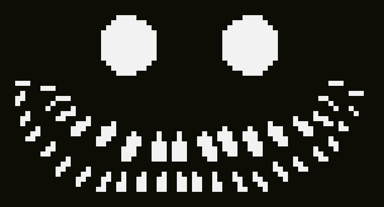 [071788] ok tried to make the smiler from the baclrooms wiki but it looks deformed :/ ))