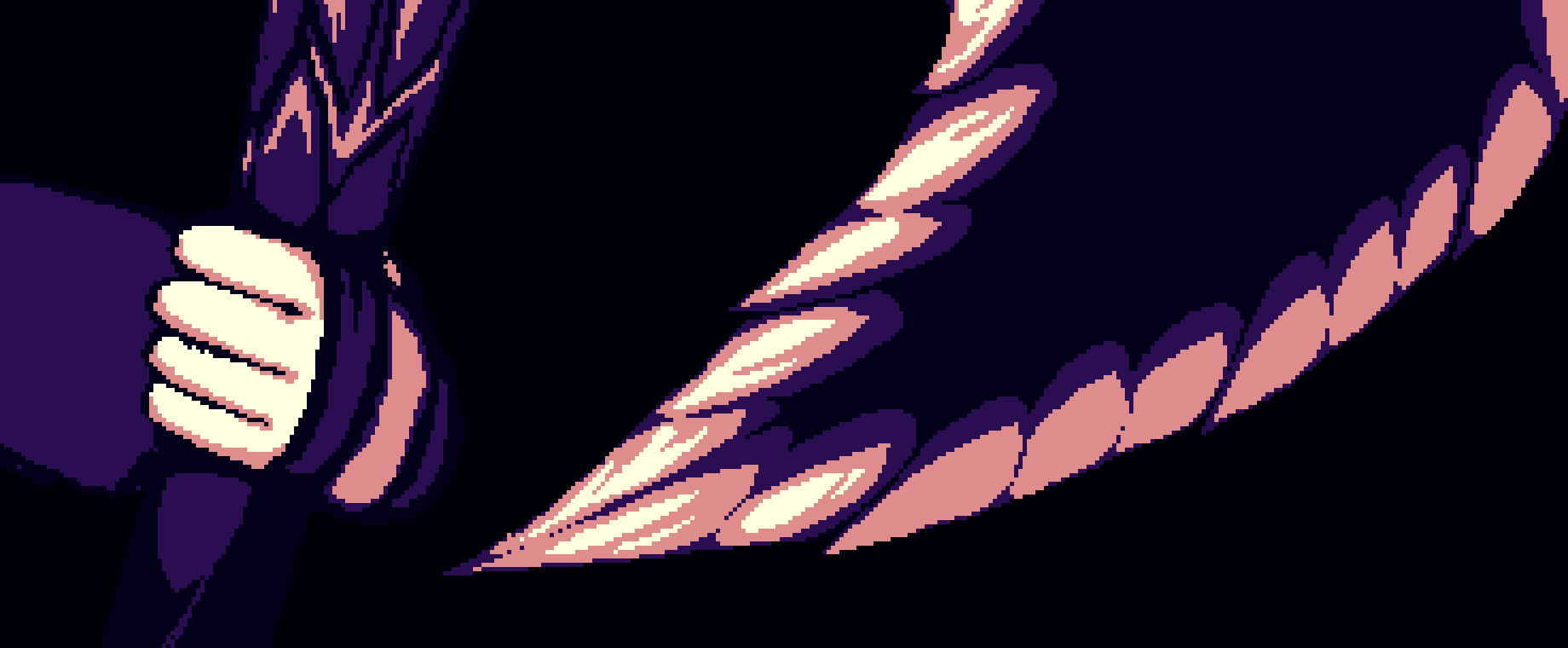 [0e6997] [Century] [back to the abyss i go trying to make the edge of the axehead look semi-crystalline while staying in my artstyle]