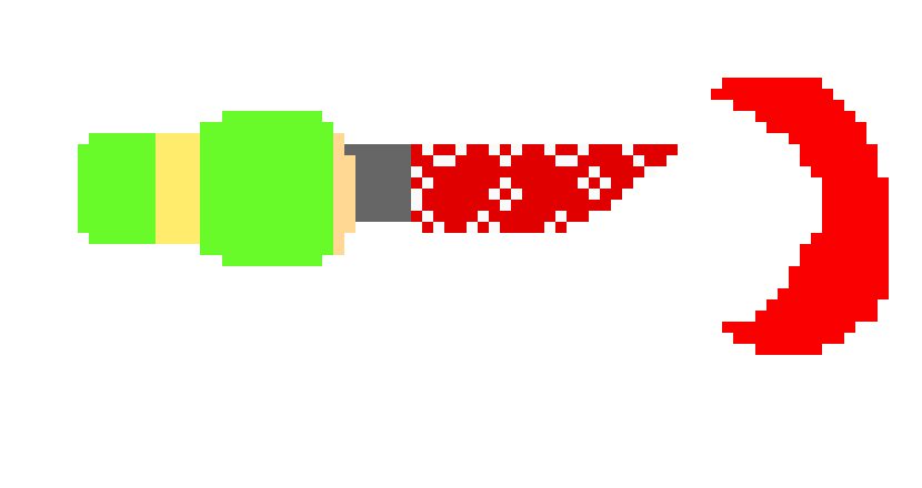 Sends 2 Slash Projectiles At chris and 3 slash projectiles at frisk *