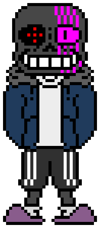 [d6b045] Fear Sans: *The Blasters are Firing and the Knifes were slashing Caftar down to 1hp*