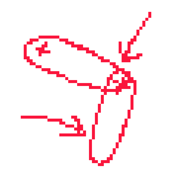 [8de716] if we're getting deeper than ovals, they usually get thinner around the end of the arm and the joint