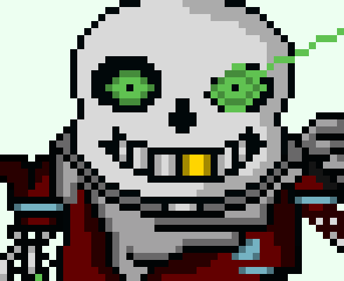 Slams Killer sans to a wall *