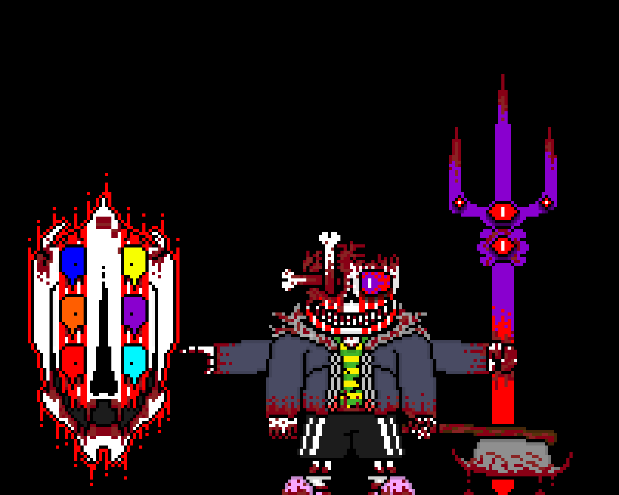 [e8cb42] *he stabs the amalgamate but he gets hurt from hit* come on im a amalgamte what did you expect, amalgamates cant die stupid