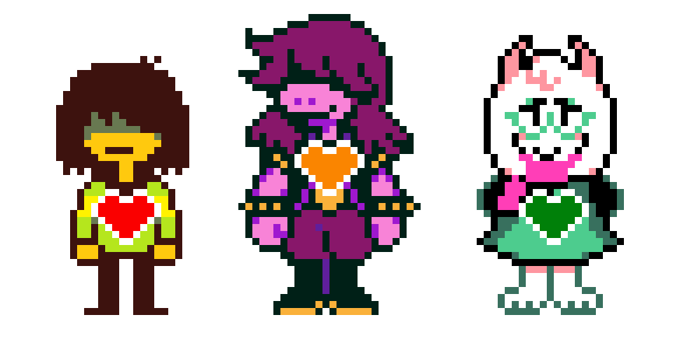 [5bfaab] Kris, Susie, Ralsei with souls