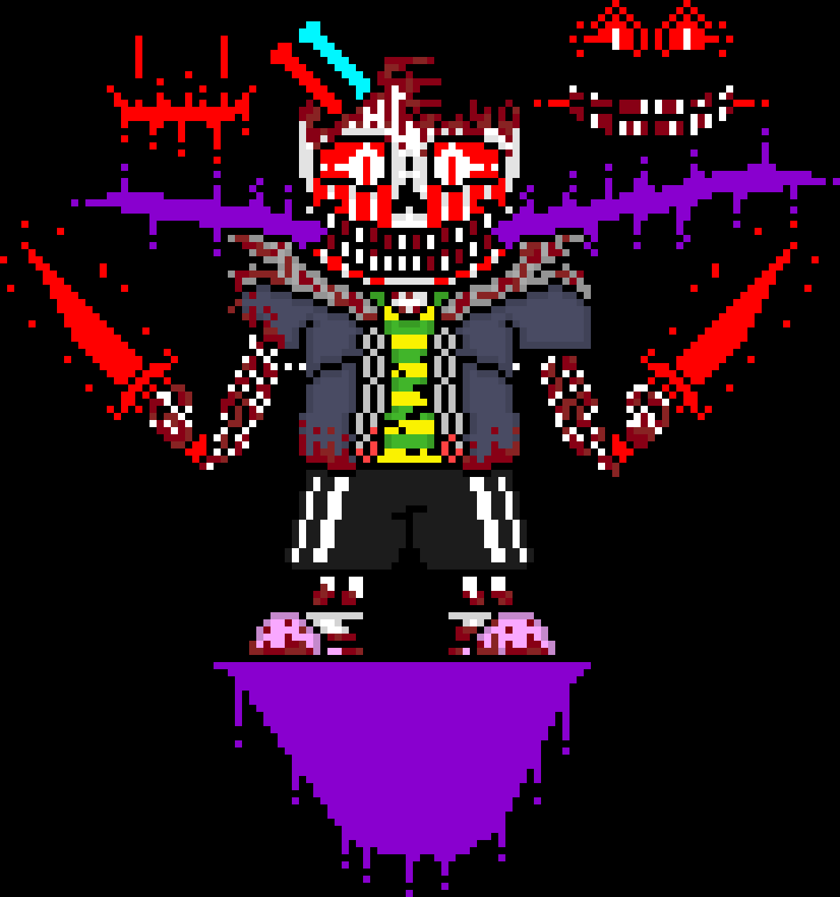 [e8cb42] Terror: *keeps taking hits for delete* you will die today Madness *slashes madness multiple times*