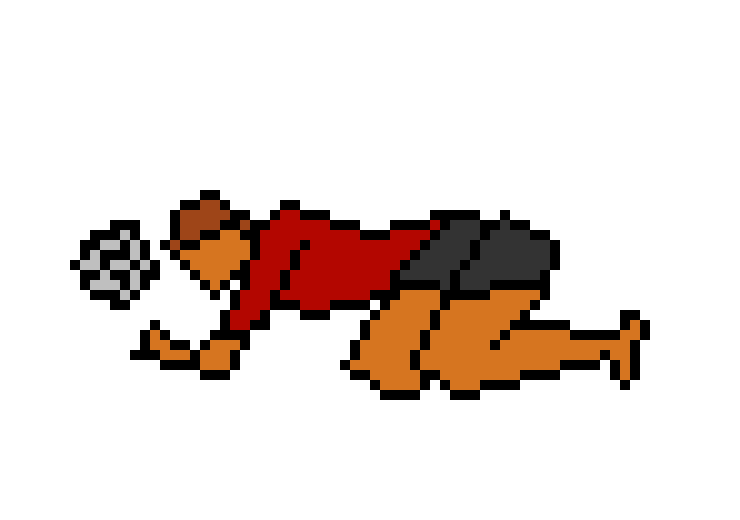 [6b736e] Volleyball Player Diving In For Volleyball