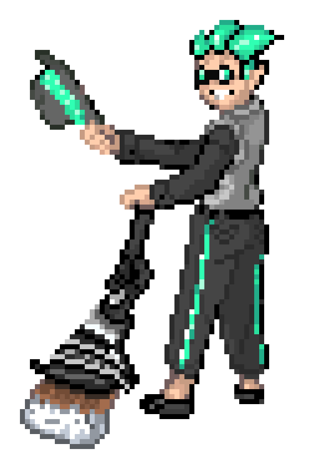 I (did a NOT 4-bit drawing) of Jade as a Trainer! | Fish :O