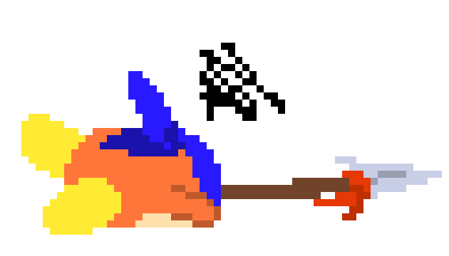 [777455] *Bandana Dee threw himself into the portal, they both entered in and spikes immediately tried to knock them back*