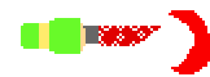 miss then sends 4 slash projectiles at the outline *