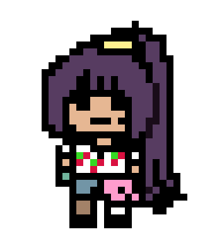 [55e4e5] danganronpa pixel sprite OC 