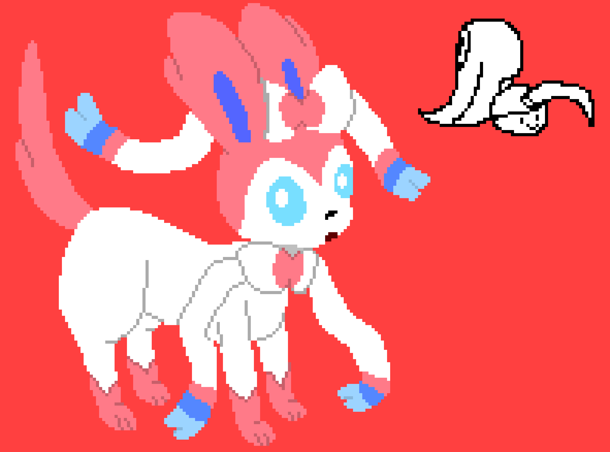 The Story Begins (Fairy Tale Sylveon) WIP By Japanese Poison Bite Mawile