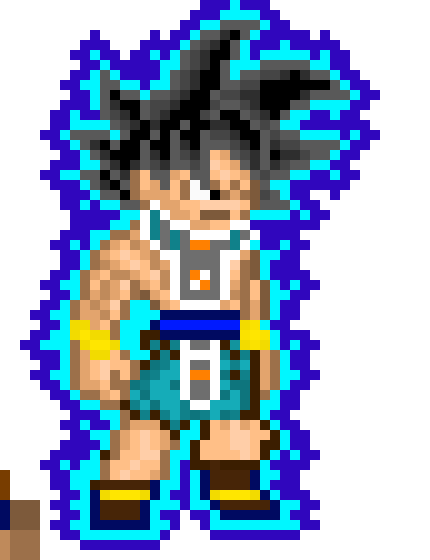 DBZ What If Beerus Raised Goku? Goku Base Form w/ aura