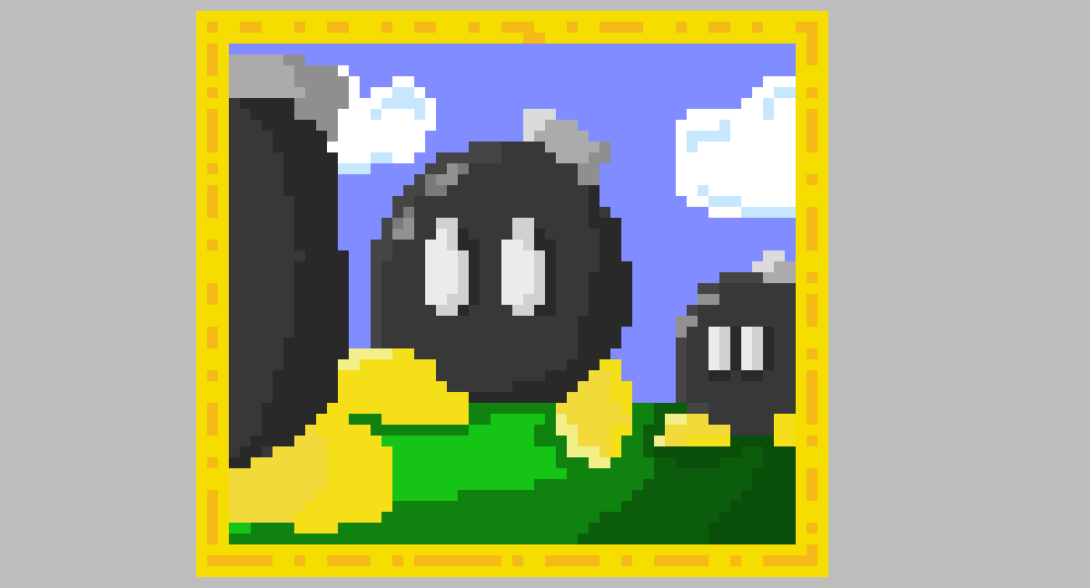 [a3741c] Bomb-omb Battlefield Painting
