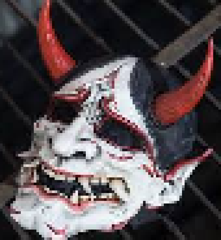 [0ca4f4] Oni Mask Pixel