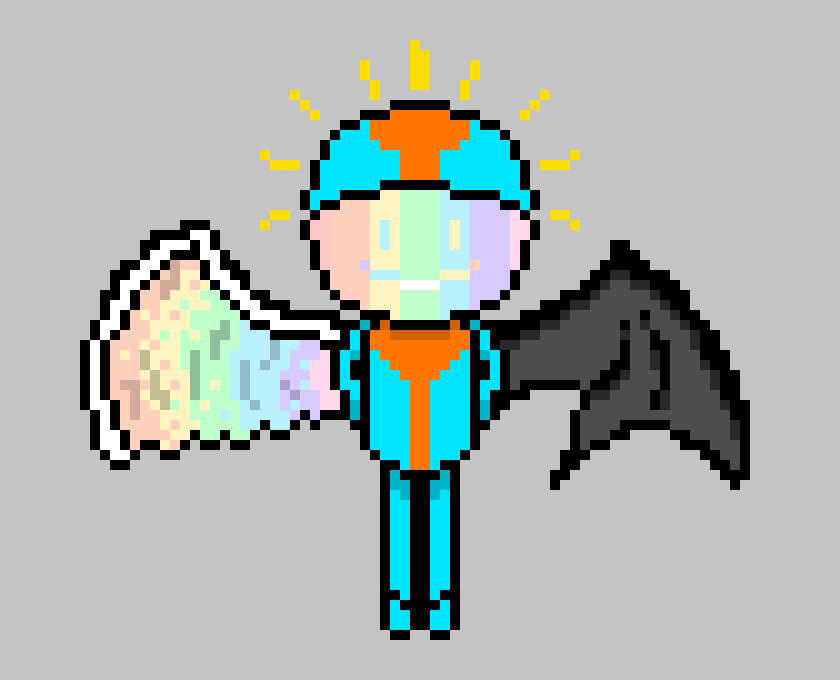 Back when I was WAY younger, I used to make really edgy drawings with demon and angel wings. No matter how cringy it was the more I look back on it, I guess it still helped me for when I actually needed to do it.