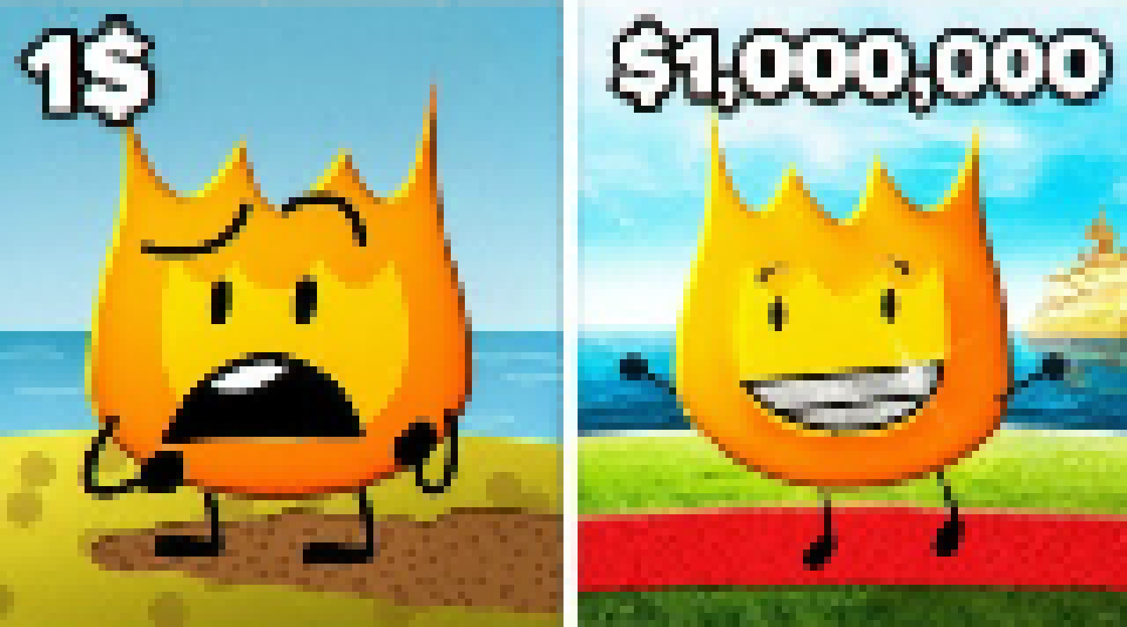 [51ee47] 1$ vs 1,000,000$ bfdi