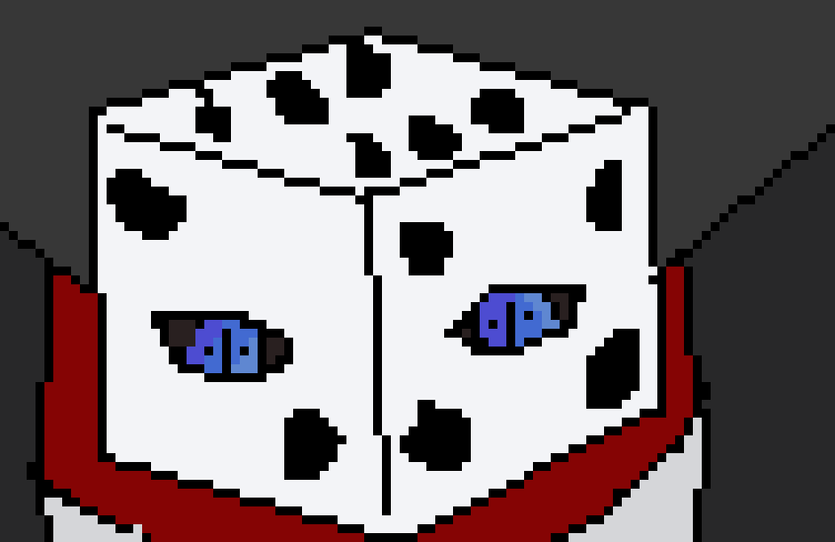 [6942af] Anyways john, maybe this will jog your memory o nwho the character is, but dont spoil it if it does. Who have i talked about that is a dice, who matches the first line of the description, who has been the probable cause of scott's evil hands when it came to dice rolls