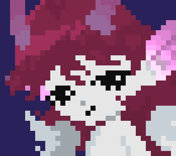 [777455] I'll still make something regardless, simply because you're such a kind person and I think you deserve something in return, to represent a friendship. It can't be one-sided, you know? I gotta give back to you as well! (I also like the funny stick-figure sprite you're using! It's really silly and cute :> I saw in the conversation you had with Mawile earlier that it's you experimenting with stuff, and I honestly think you should keep experimenting with styles like this!!)