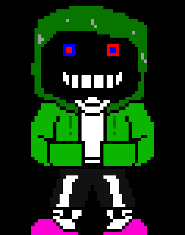 *the disguise still shows his fake identity when he is scanned