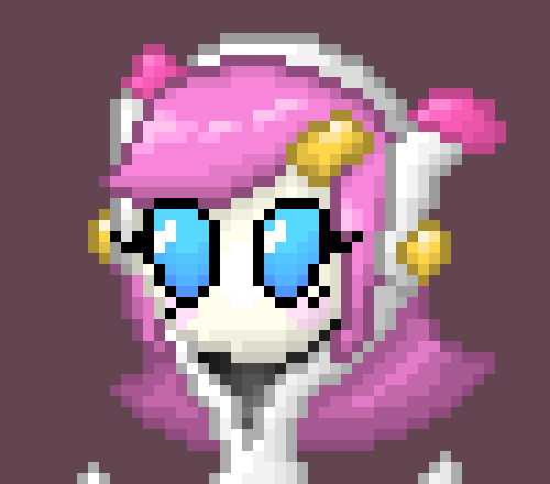 [777455] (Currently, Adeleine and Ribbon were both with Susie, while she had been working on equipment that she placed herself within Sectonia's old palace, the same room where they had originally gone into the portal to enter that strange world.* Ah-! What're you two doing here?!