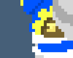 [b48161] *he tried to break part of the paint, but when that didnt work, he tried to teleport out of it... ((idk if that would have worked))*