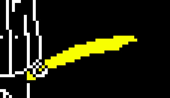 [5b2f3e] -points sword at frisk and strikes them with lightning-