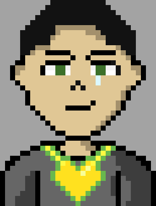 [90896a] *Chris dodges the initial slash and gets grazed by the energy beam. He manages to deflect some shards and knives with his own knife, but gets stabbed in the back by the others. And he does get hit with a couple blasters, but most just barely miss him. He does this all with a smug smirk on his face.* Heh. I'm getting better at this. *He pauses as Terrie's soul inflicts more of its poison effect on him, but soon after he fires two DT shots at each of them.*