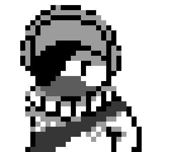 [3897d8] (summons a blaster and fires)