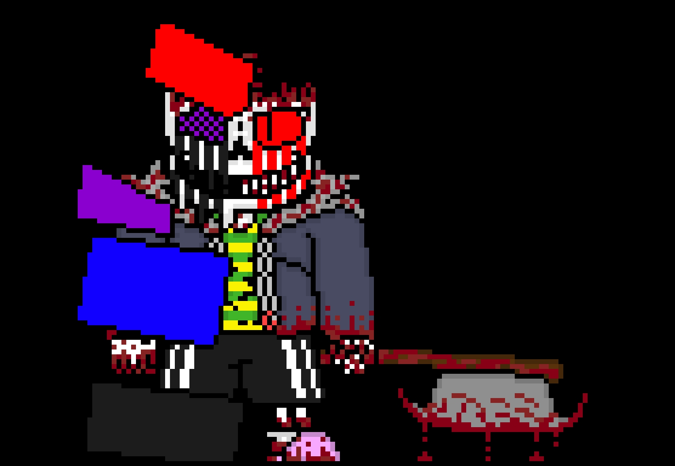 [e8cb42] *you see one side of his eye goop change into a substance the same colour of hate but it doesnt seem to be hate* heh gimme a hug pal