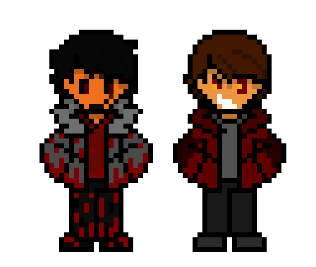 [a3bb48] Horror OCs - Damion Galia Cadence (ft. Sprite slight remake for Antiphonus "Anti" Krimzkar Obsidion)