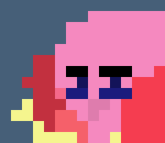 [a94629] *kirby tried to attack marker to get some of his powerups*