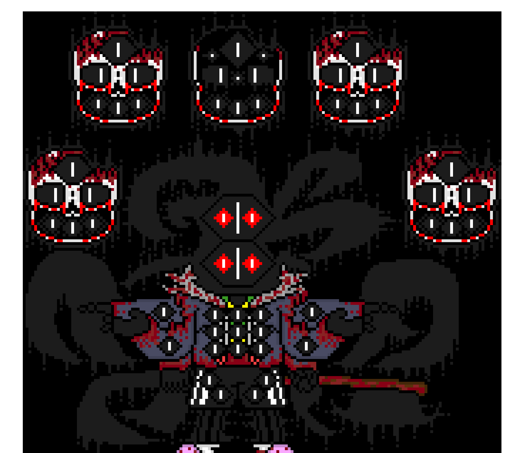 [84ce04] *disasverse sees the creature and gets extremely scared shaking alot* whats wrong with you?