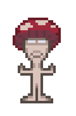[6e18cc] Mushy the Mushroom Monster (concept)