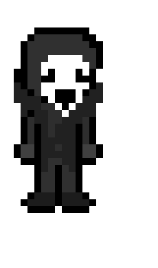[96c78c] anyways i made a ghostface sprite from the scream movies