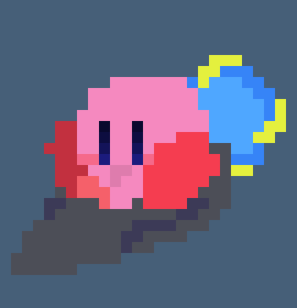 [1d710f] *Kirby was using the rocket star, and they were in beanstalk park, he didn't even notice marker because when he went by him, he was in the middle of a dash*