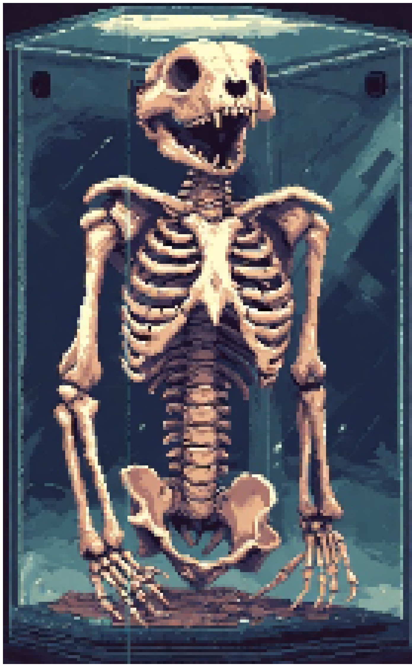 [676e3d] man-weasle skeleton