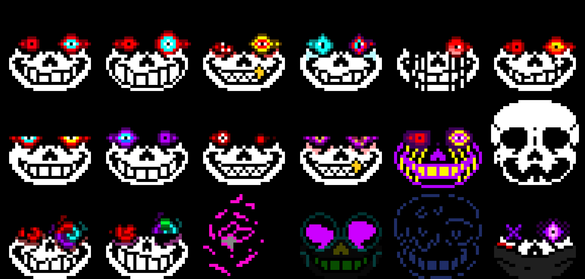 [Dusttale][Dustswap:Dusttrust][Dustfell][Dustswap:dustbelief classic][Kllertale:The fanatic's terror][Echodust][Classic!Dustswapswap][canon!dustswapswap][Revertfell:Dusted][Dusted cosmos][Errordust][Ink and blood][Dusttale:unstable][Dustswap:demented dusttrust][broken paint][phantom protector][Dreamtale:The young tyrant][X-dust]