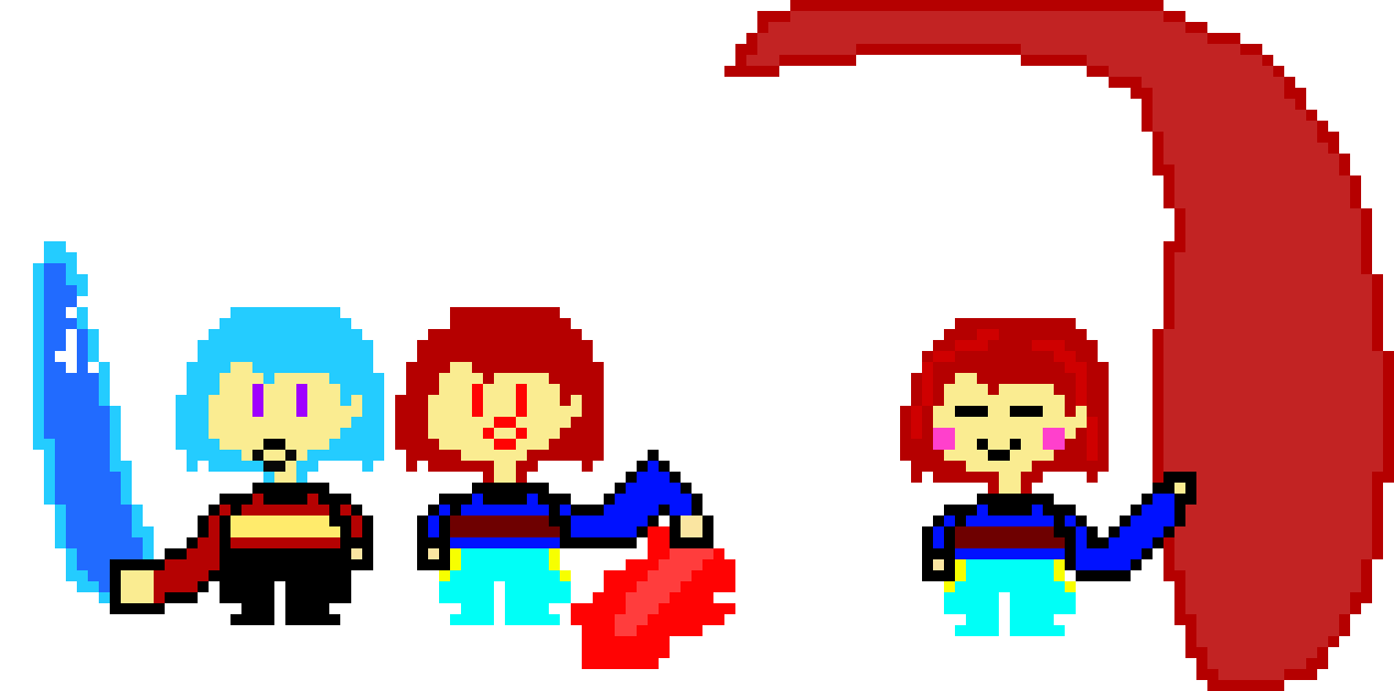 hmmm  idk the innocent chara?? i think had an hidden awesome power so she showed that two b!tches the real power