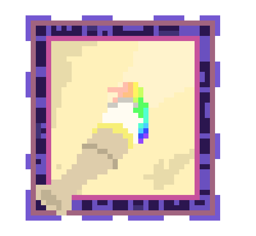 [777455] *The canvas would appear again, this time drawing a Jester's Hat and the Haltmann's Logo*