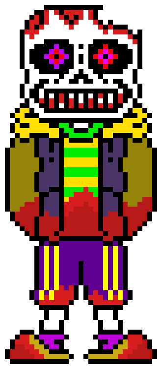 [d6b045] This Sans ripped his chara in half and did the same thing to ink sans