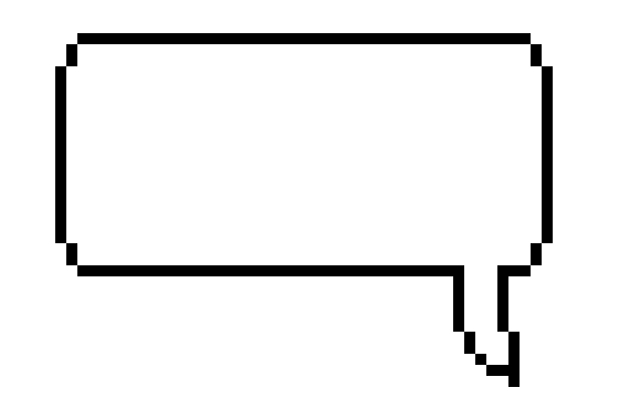 [26fa80] pixel speech bubble
